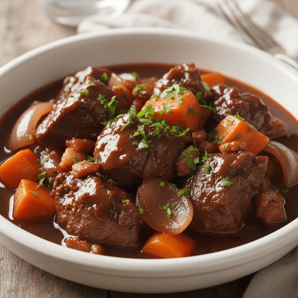 Bernache braisée au vin rouge