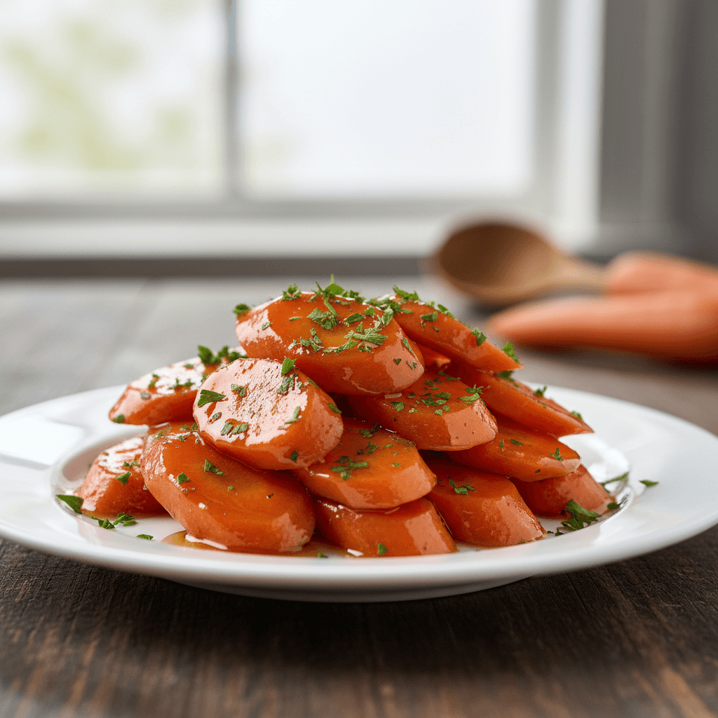 Carottes glacées à l'érable