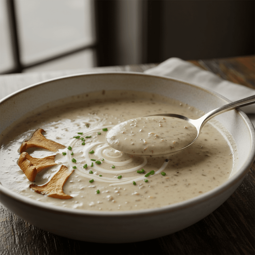 Crème de champignons sauvages