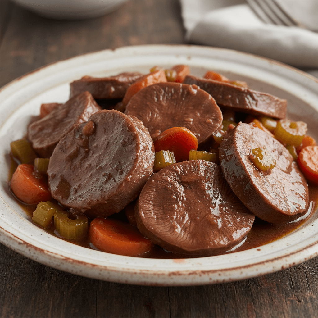 Langue d'orignal braisée