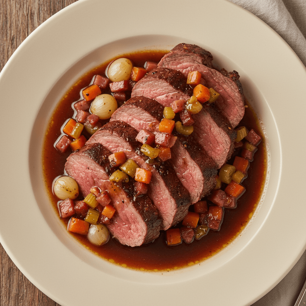 Rôti de chevreuil à la bière