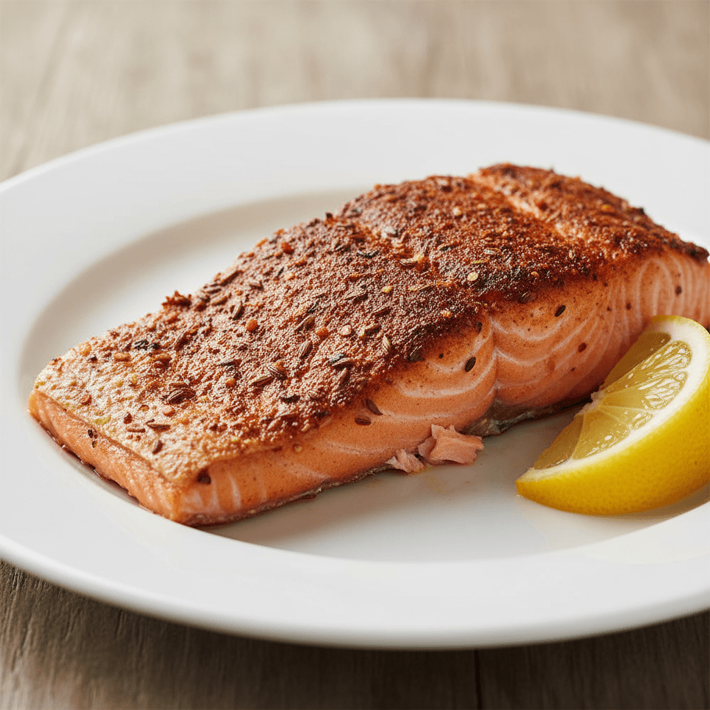 Saumon à la plancha aux épices