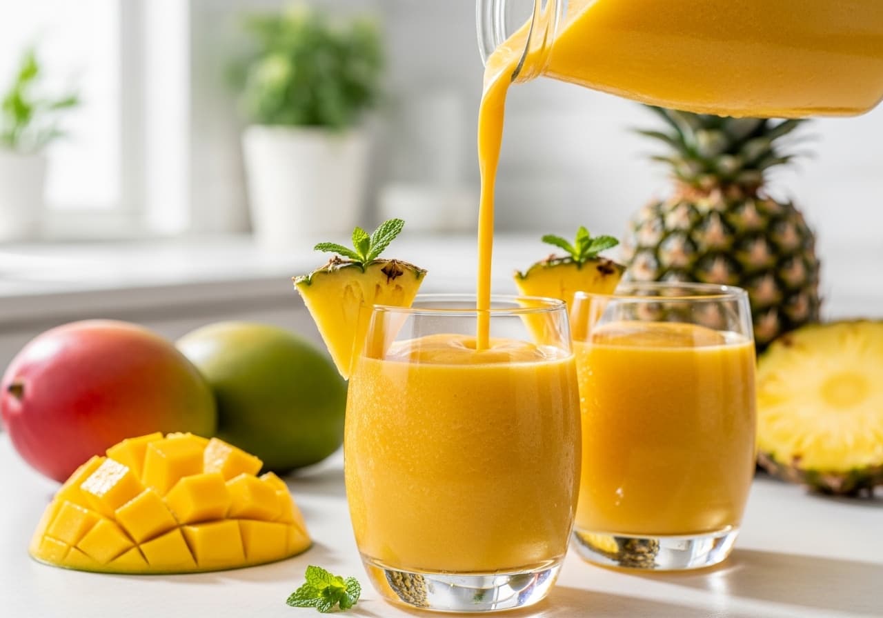 Smoothie Mangue-Ananas
