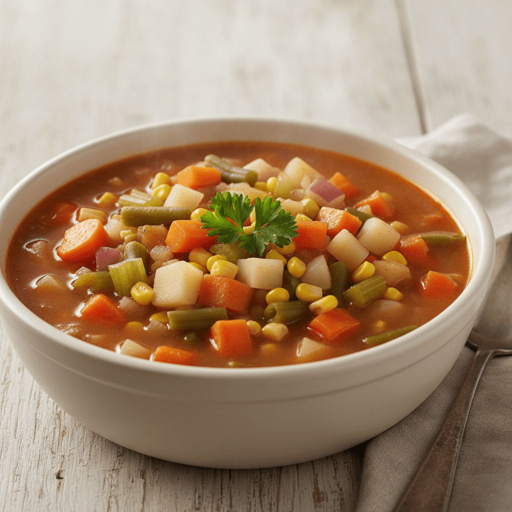 Soupe aux légumes du jardin