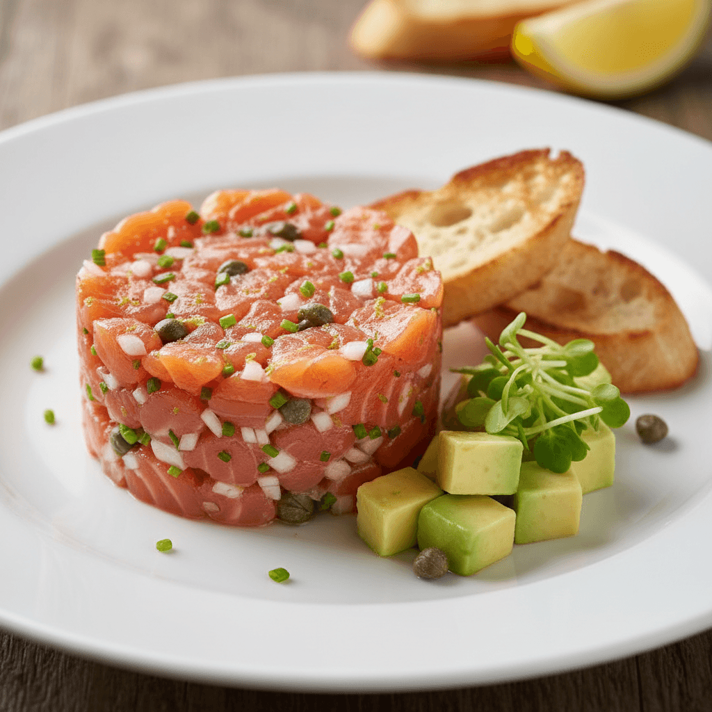 Tartare de saumon atlantique