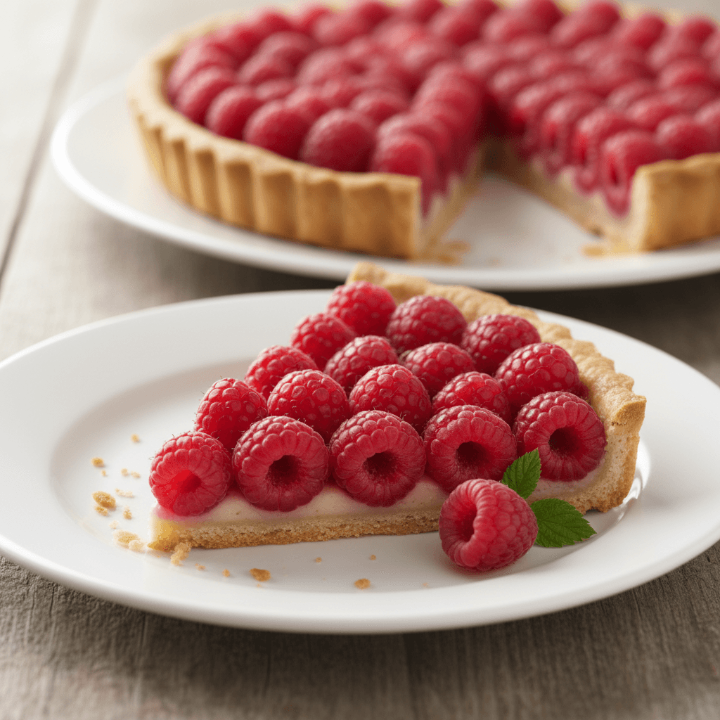 Tarte aux framboises