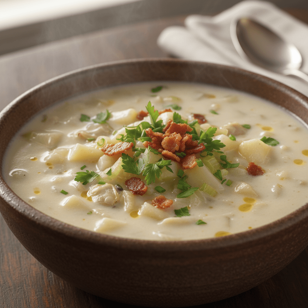 Chaudrée de palourdes (clam chowder)