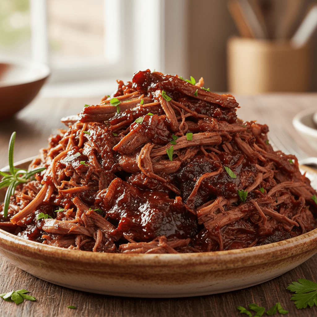 Chevreuil effiloché à la mijoteuse