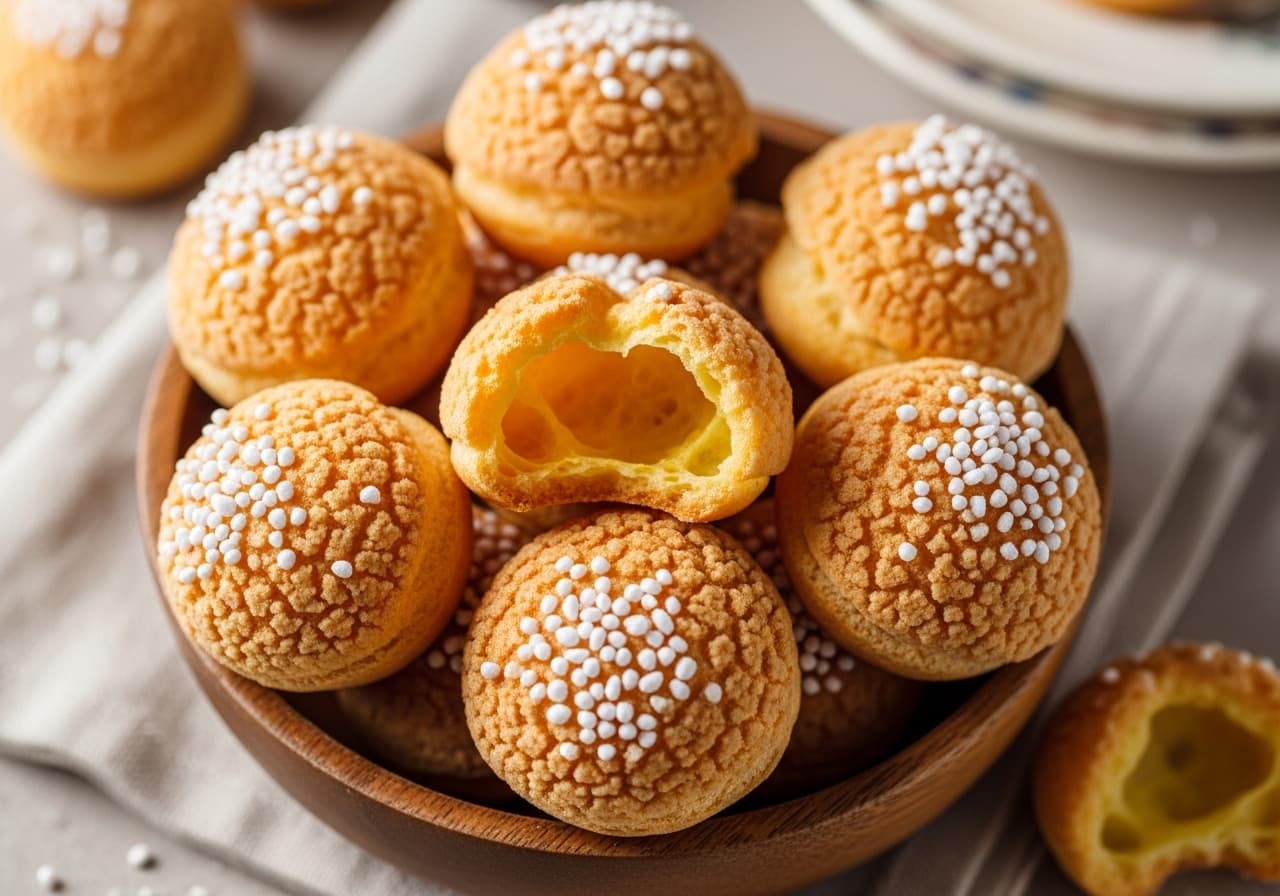 Chouquettes (Petits choux au sucre français)
