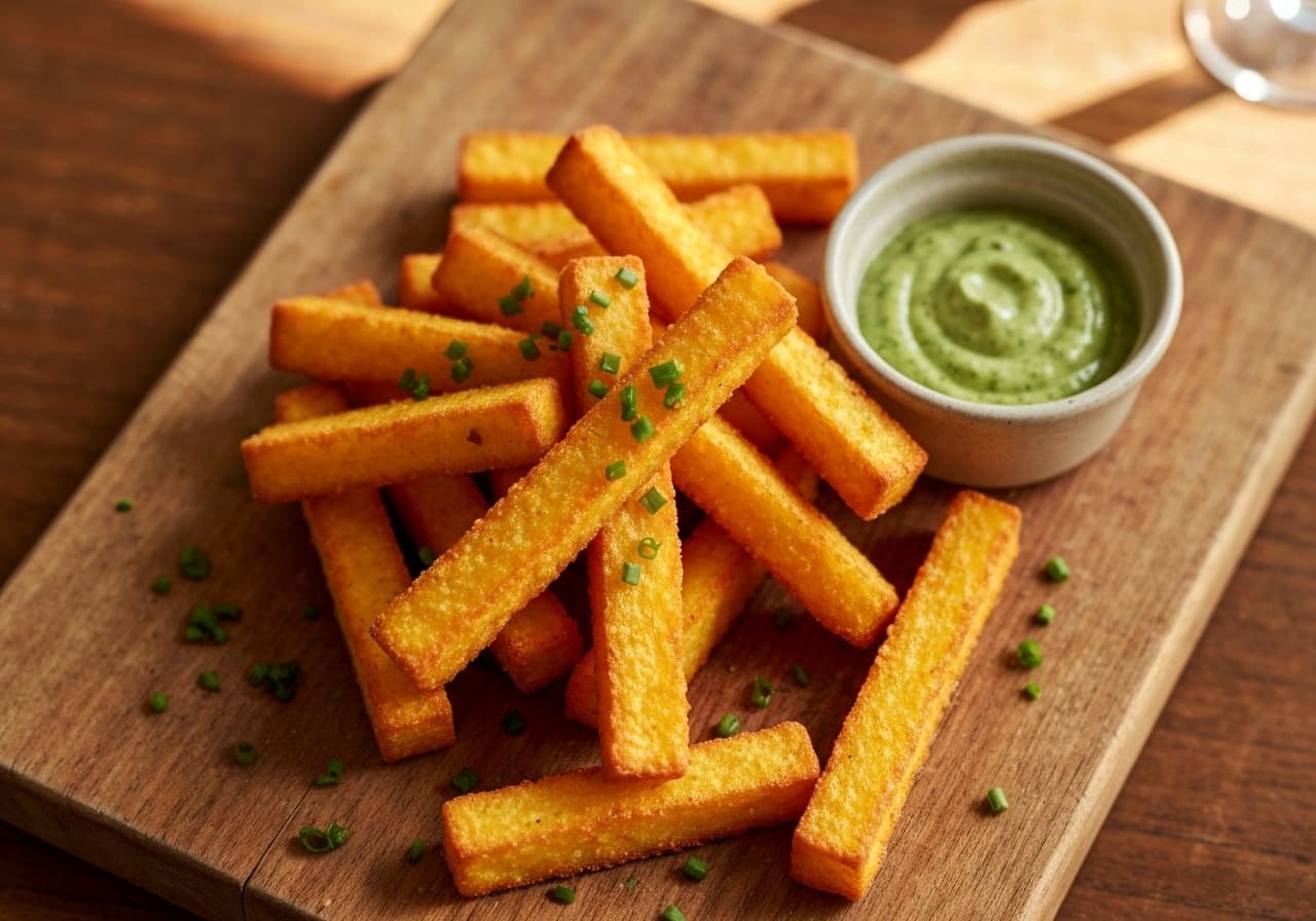 Frites de Polenta Dorées aux Herbes