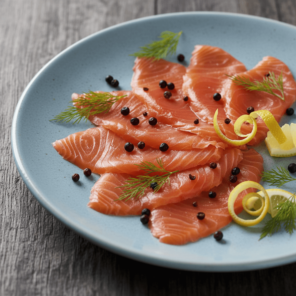 Gravlax fumé au genièvre