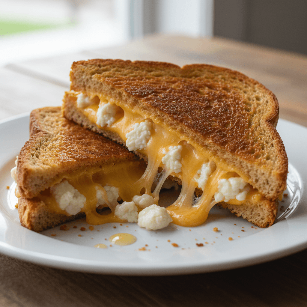 Grilled cheese au fromage en grains