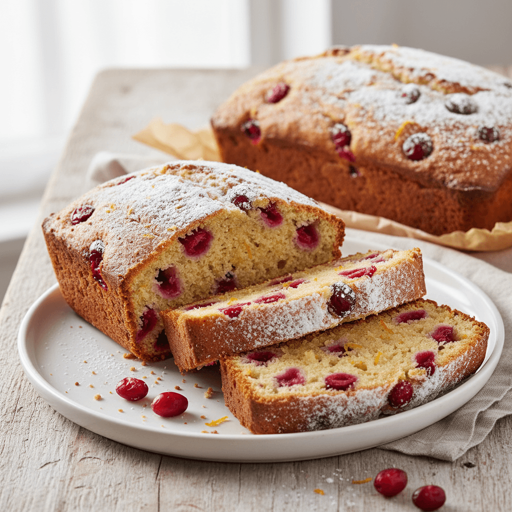 Pain aux canneberges et orange