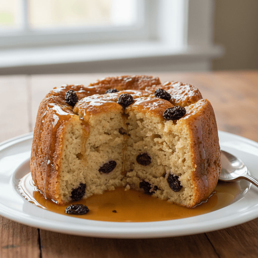 Pouding au pain à l'érable