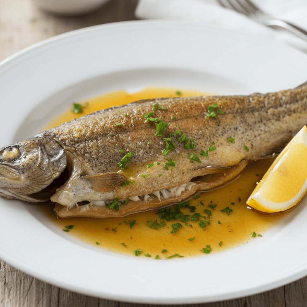 Truite meunière classique